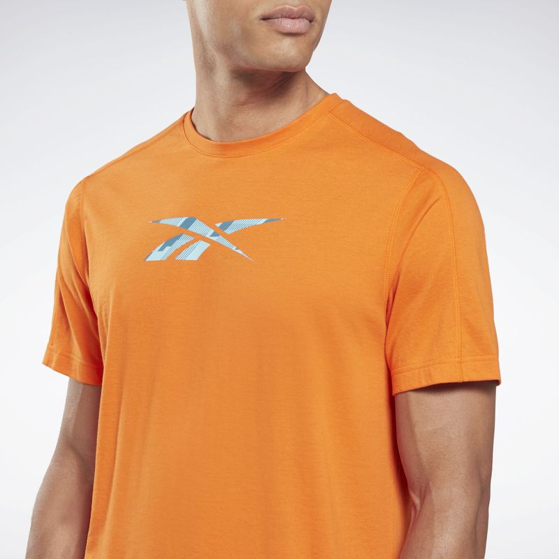 Camisetas reebok hombre naranja online