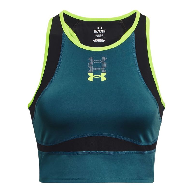 Camiseta-Manga-Sisa-under-armour-para-mujer-Ua-Run-Anywhere-Tank-para-correr-color-azul.-Frente-Sin-Modelo