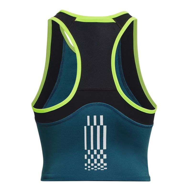 Camiseta-Manga-Sisa-under-armour-para-mujer-Ua-Run-Anywhere-Tank-para-correr-color-azul.-Reverso-Sin-Modelo