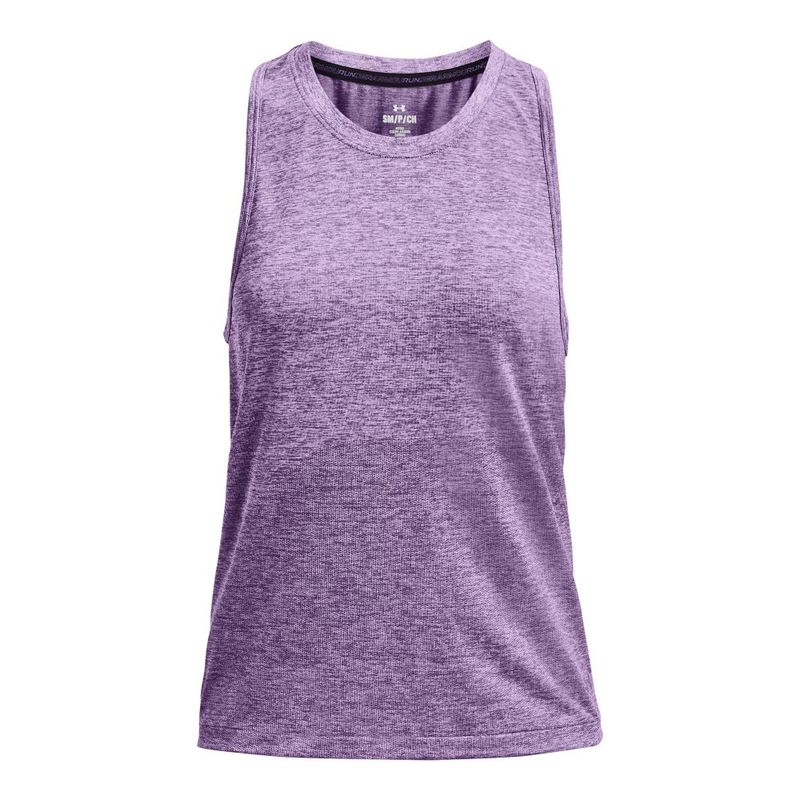 Camiseta-Manga-Sisa-under-armour-para-mujer-Ua-Seamless-Stride-Singlet-para-correr-color-morado.-Frente-Sin-Modelo