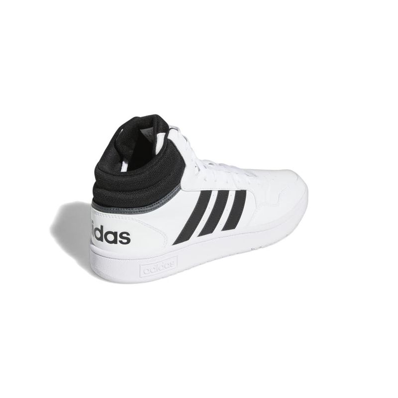 Tenis-adidas-para-hombre-Hoops-3.0-Mid-para-moda-color-blanco.-Talon