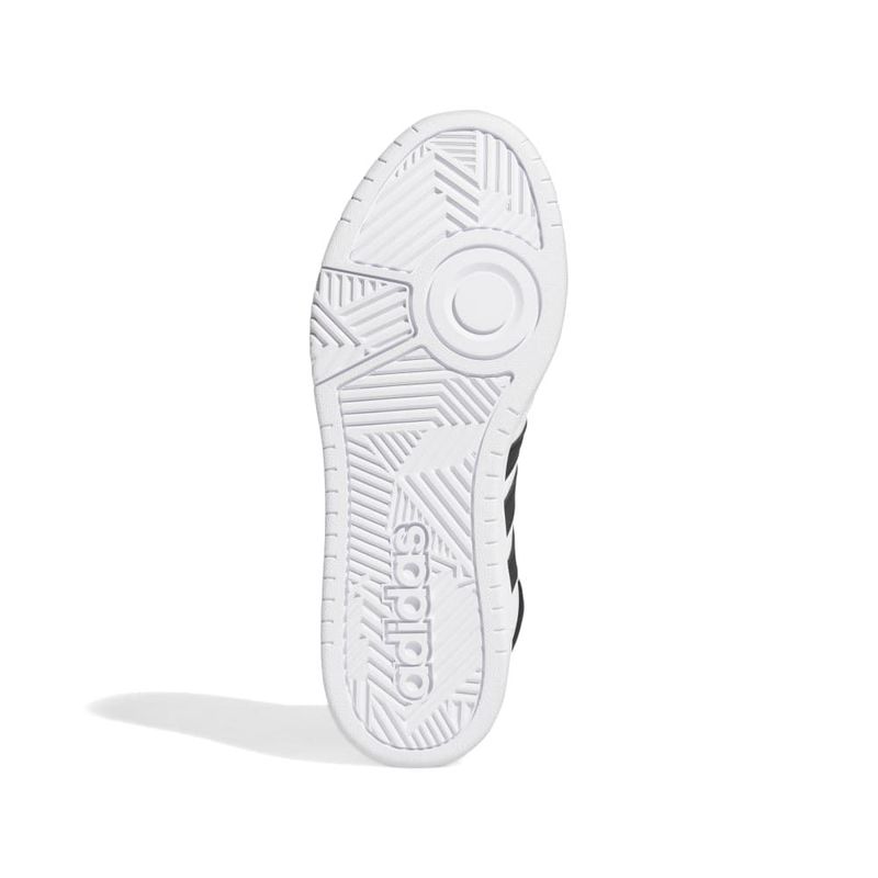 Tenis-adidas-para-hombre-Hoops-3.0-Mid-para-moda-color-blanco.-Suela