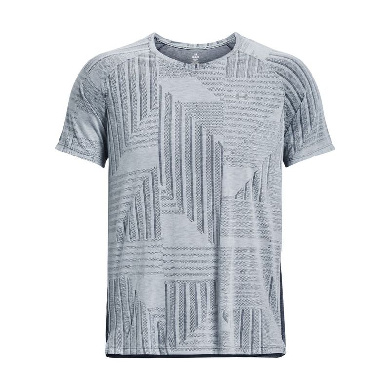 Camiseta-Manga-Corta-under-armour-para-hombre-Ua-Streaker-Deco-Diamond-Ss-para-correr-color-azul.-Frente-Sin-Modelo
