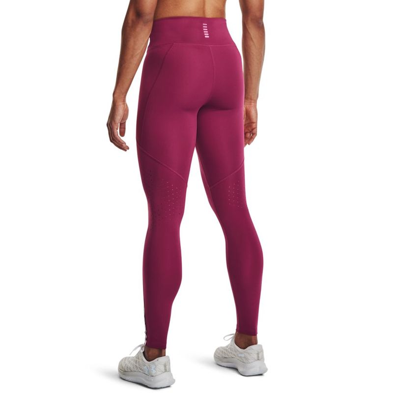 Licra-under-armour-para-mujer-Ua-Fly-Fast-Tight-para-correr-color-rojo.-Reverso-Sobre-Modelo