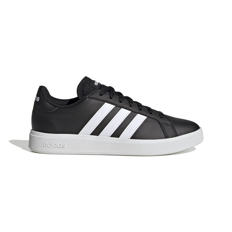 Tenis-adidas-para-mujer-Grand-Court-Base-2.0-para-moda-color-negro.-Lateral-Externa-Derecha
