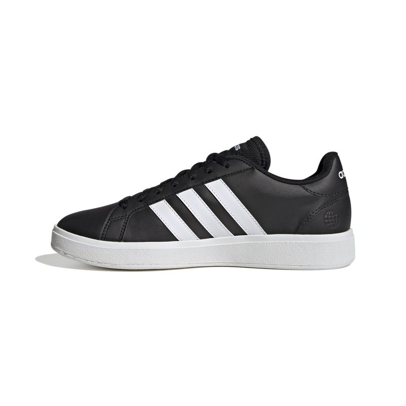 Tenis-adidas-para-mujer-Grand-Court-Base-2.0-para-moda-color-negro.-Lateral-Interna-Izquierda