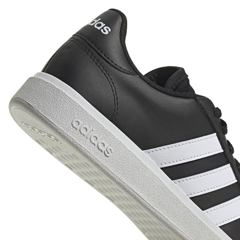 Tenis-adidas-para-mujer-Grand-Court-Base-2.0-para-moda-color-negro.-Detalle-2