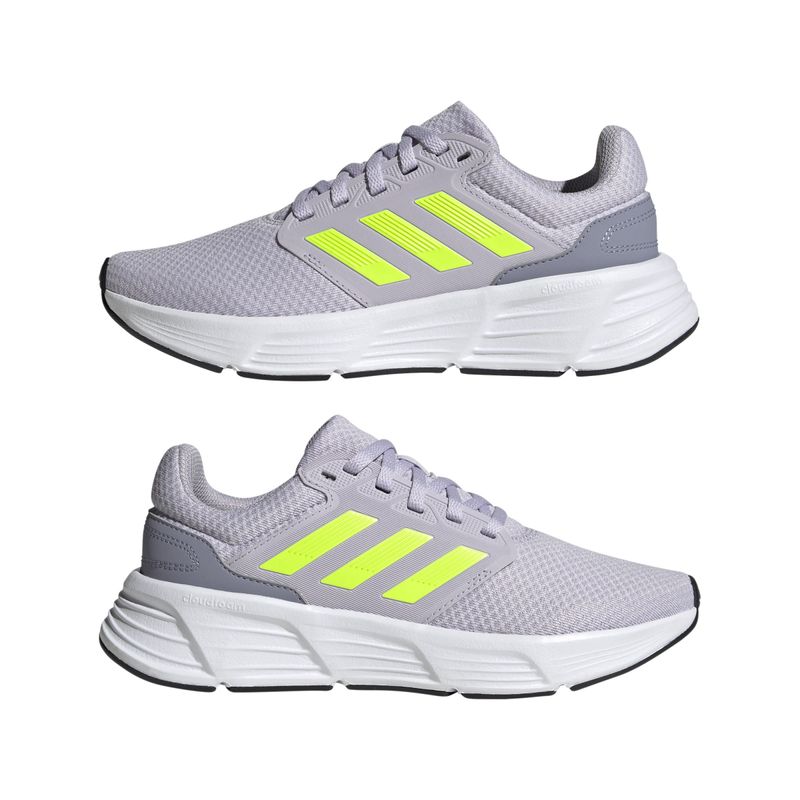 Tenis-adidas-para-mujer-Galaxy-6-W-para-correr-color-gris.-Par-Laterales