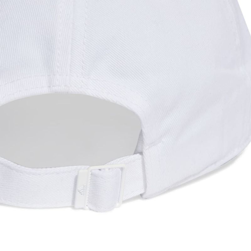 Gorra-adidas-para-hombre-Bball-3S-Cap-Ct-para-entrenamiento-color-blanco.-Detalle-2