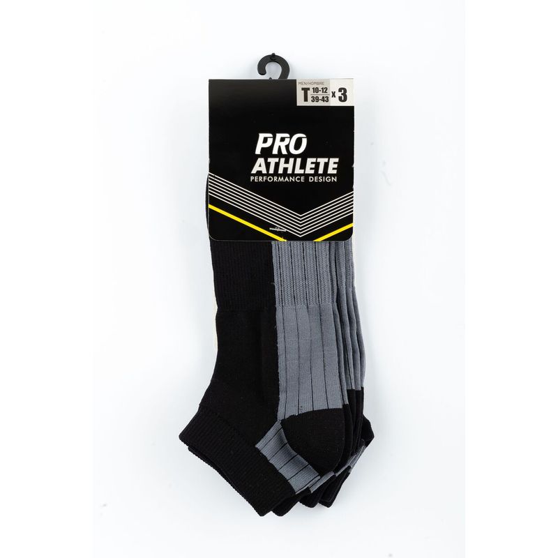Medias-pro-athlete-para-hombre-Medias-Deportivas-Negras-Tobilleras-Para-para-entrenamiento-color-negro.-Pack-De-Medias