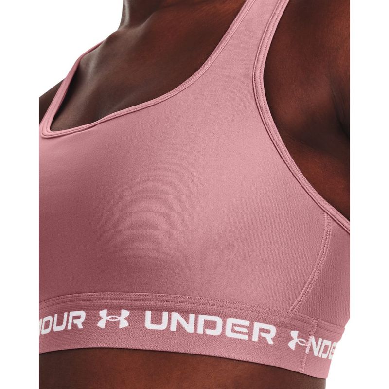 Top-under-armour-para-mujer-Crossback-Mid-Bra-para-entrenamiento-color-rosado.-Bolsillo