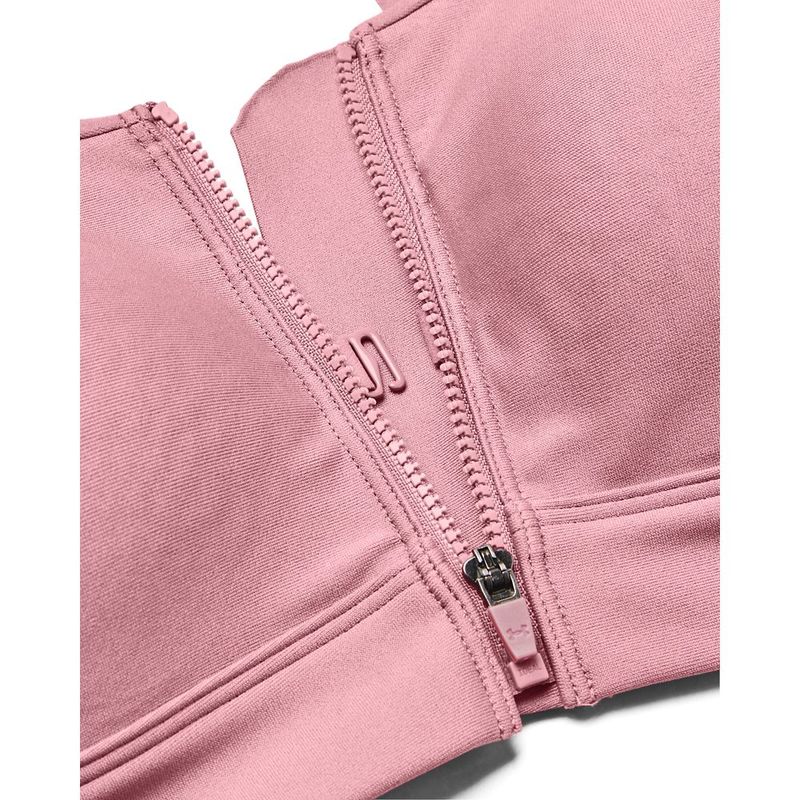 Top-under-armour-para-mujer-Ua-Infinity-High-Bra-Zip-para-entrenamiento-color-rosado.-Detalle-2