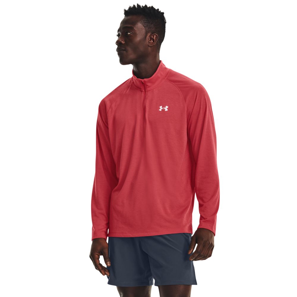 UA Streaker Half Zip Buzo rojo de hombre para correr Referencia :  1361474-638 - prochampions