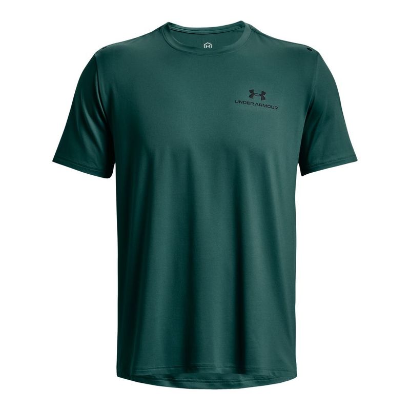 Camiseta-Manga-Corta-under-armour-para-hombre-Ua-Rush-Energy-Ss-para-entrenamiento-color-verde.-Frente-Sin-Modelo