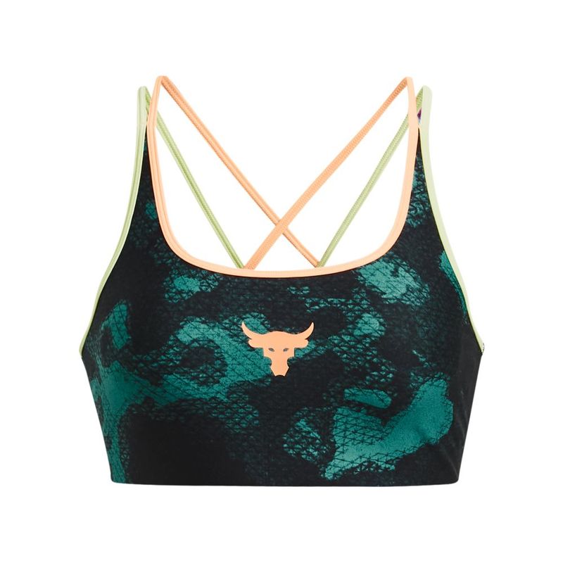 Top-under-armour-para-mujer-Pjt-Rck-Crsbck-Pt-Bra-Fam-Grn-para-entrenamiento-color-verde.-Frente-Sin-Modelo