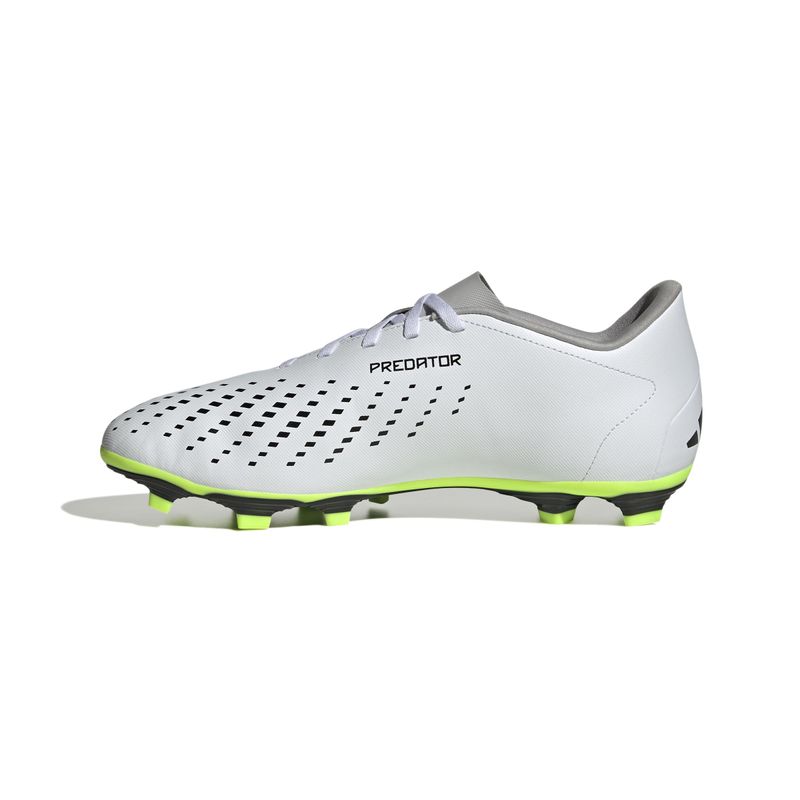 Guayos-adidas-para-hombre-Predator-Accuracy.4-para-futbol-color-blanco.-Lateral-Interna-Izquierda