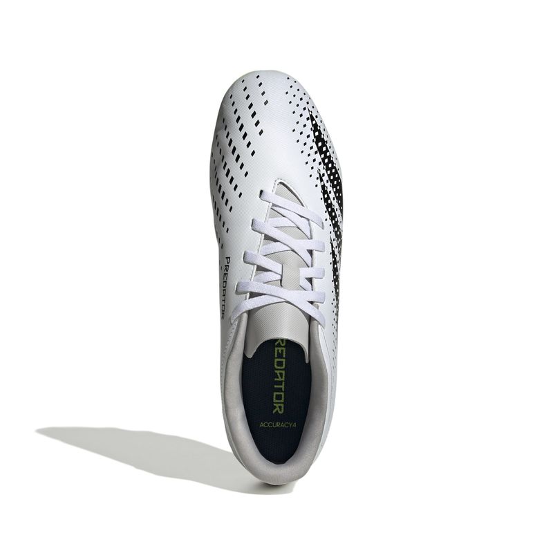 Guayos-adidas-para-hombre-Predator-Accuracy.4-para-futbol-color-blanco.-Capellada