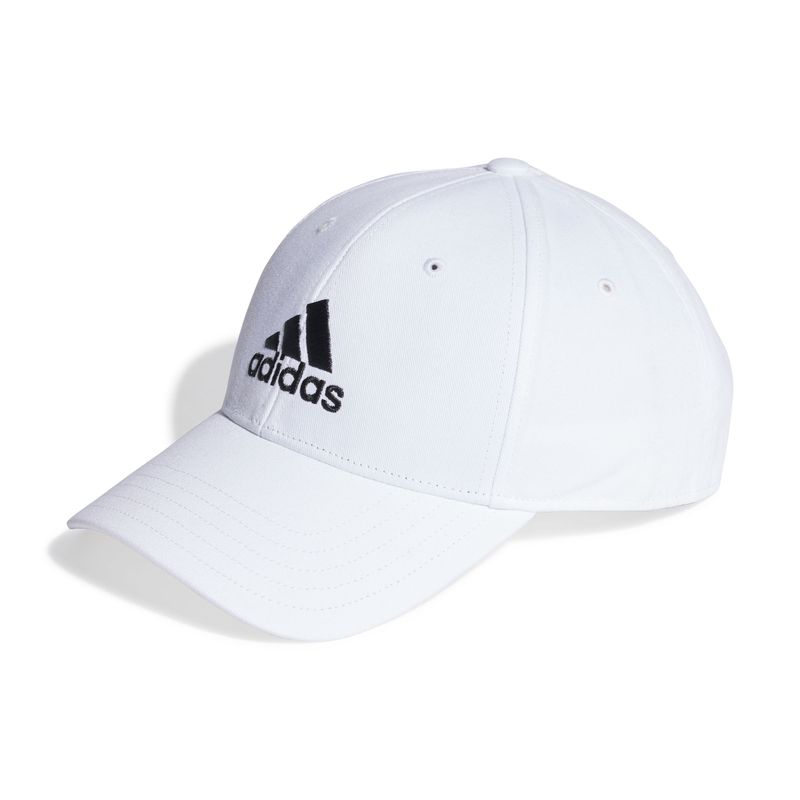 Gorra-adidas-para-hombre-Bball-Cap-Cot-para-entrenamiento-color-blanco.-Frente-Sin-Modelo