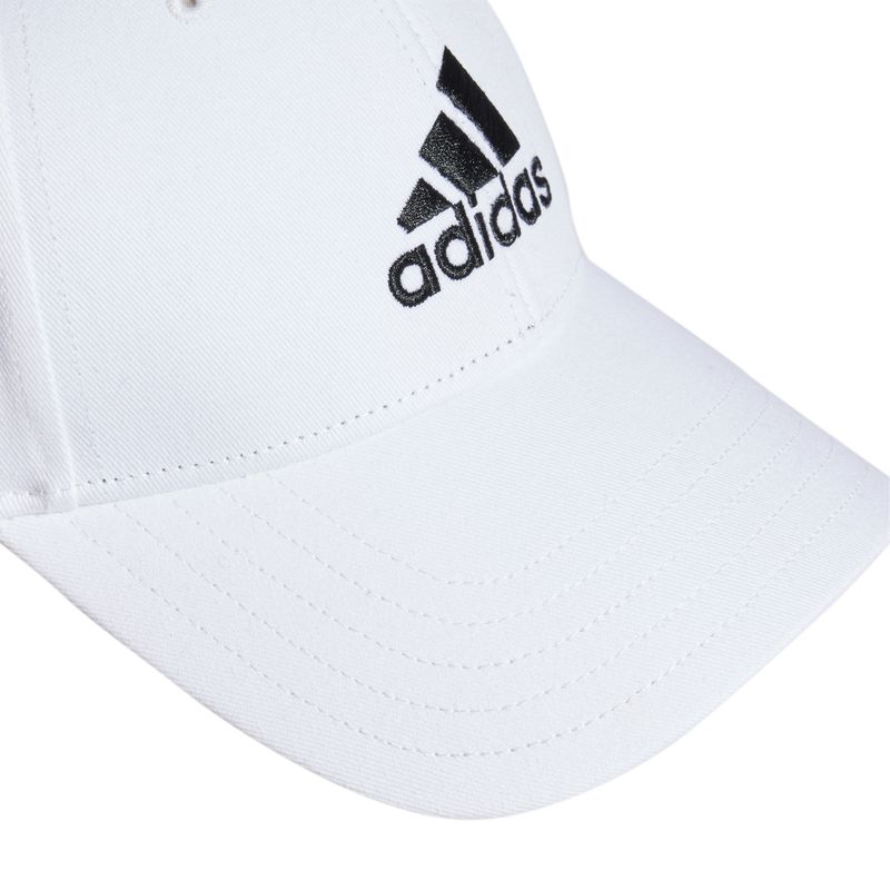 Gorra-adidas-para-hombre-Bball-Cap-Cot-para-entrenamiento-color-blanco.-Detalle-1