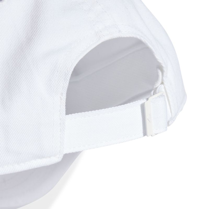 Gorra-adidas-para-hombre-Bball-Cap-Cot-para-entrenamiento-color-blanco.-Detalle-2