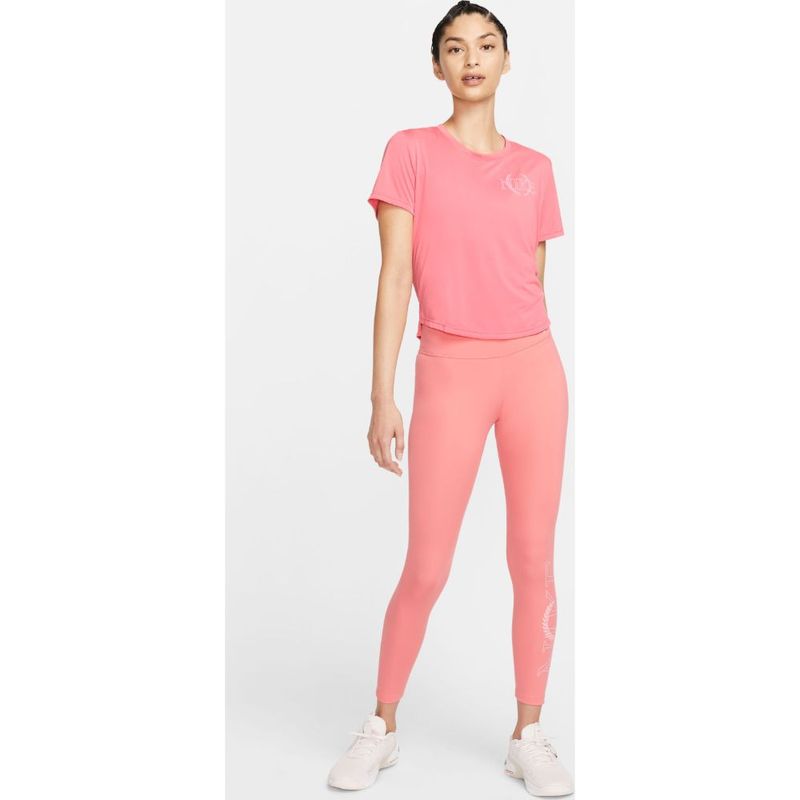 Camiseta-Manga-Corta-nike-para-mujer-W-Nk-One-Df-Ss-Std-Crp-Top-Grx-para-entrenamiento-color-naranja.-Outfit-Completo