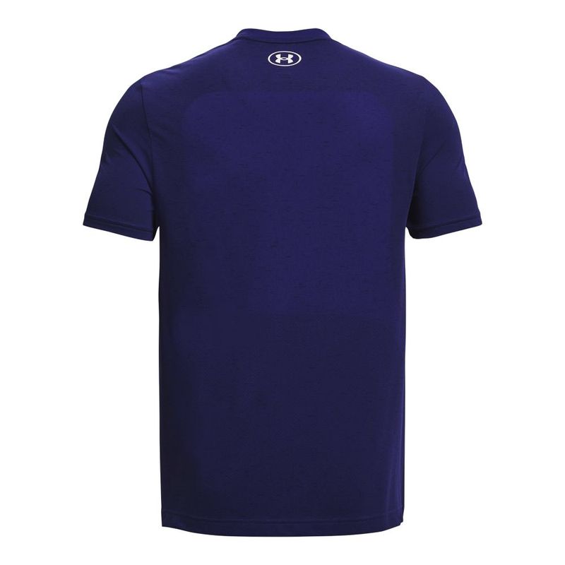 Camiseta-Manga-Corta-under-armour-para-hombre-Ua-Seamless-Ss-para-entrenamiento-color-azul.-Reverso-Sin-Modelo