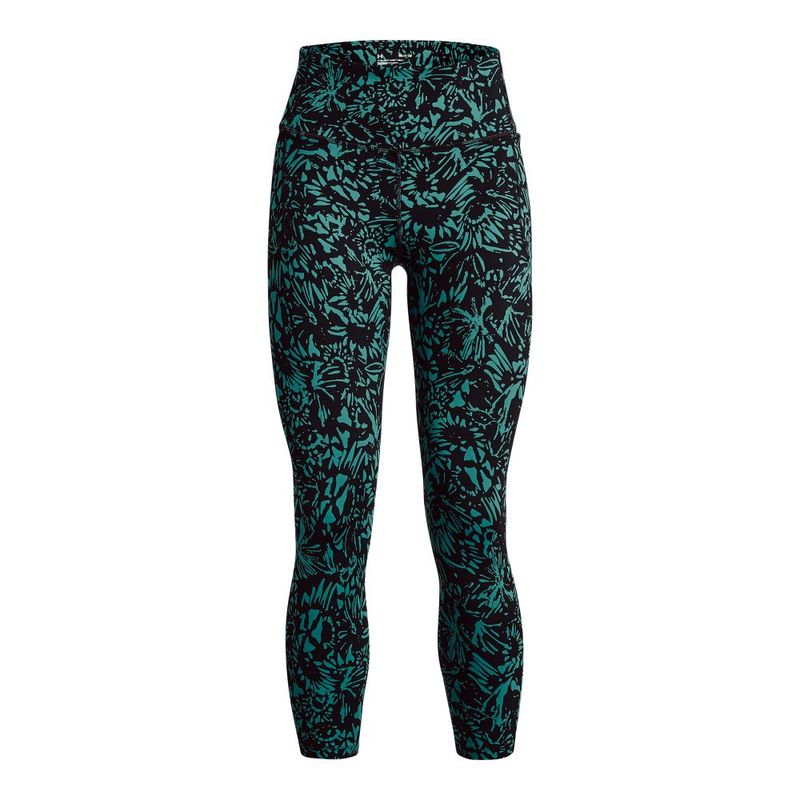 Licra-under-armour-para-mujer-Meridian-Print-Ankle-Leg-para-entrenamiento-color-verde.-Frente-Sin-Modelo