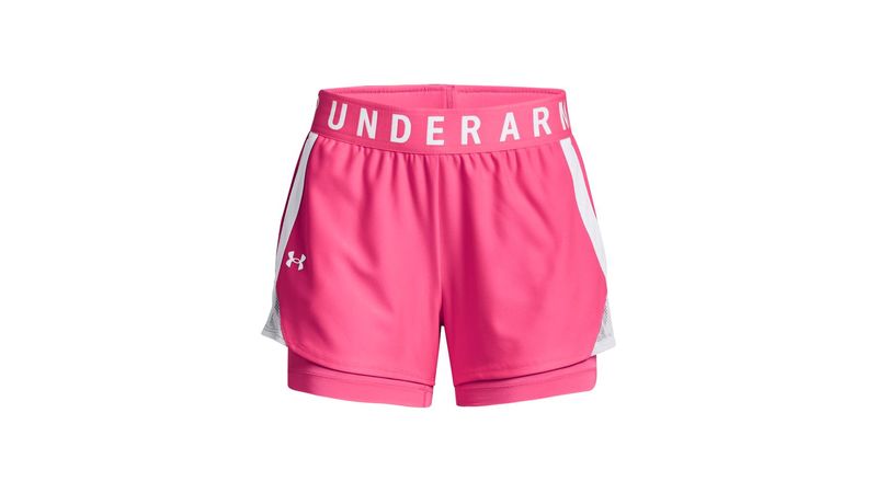 UA Y Up 2-In-1 Shorts Pantaloneta rosado de mujer para entrenamiento  Referencia: 1351981-653 - prochampions