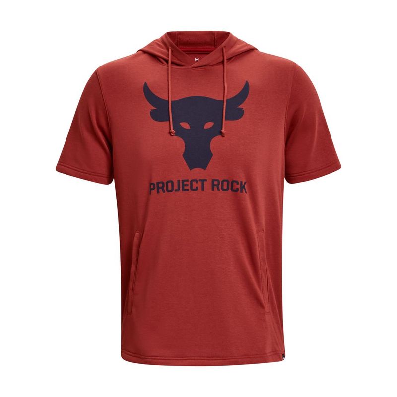 Hoodie-under-armour-para-hombre-Pjt-Rock-Terry-Ss-Hd-para-entrenamiento-color-rojo.-Frente-Sin-Modelo