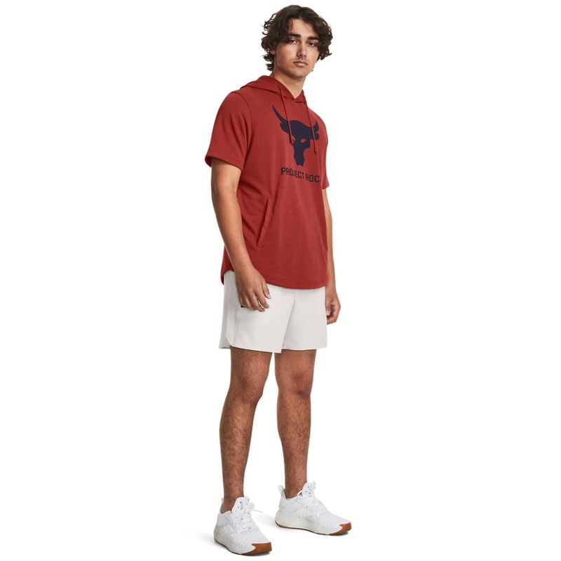 Hoodie-under-armour-para-hombre-Pjt-Rock-Terry-Ss-Hd-para-entrenamiento-color-rojo.-Outfit-Completo