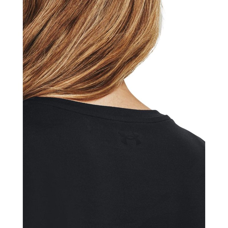 Camiseta-Manga-Corta-under-armour-para-mujer-Meridian-Ss-para-entrenamiento-color-negro.-Detalle-2