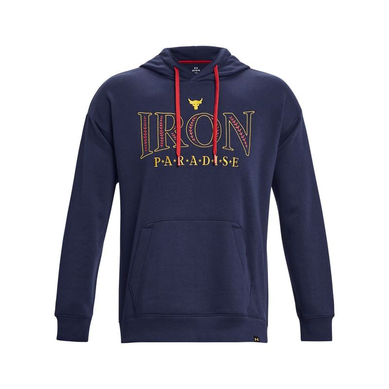 Hoodie-under-armour-para-hombre-Pjt-Rock-Rival-Hoodie-para-entrenamiento-color-azul.-Frente-Sin-Modelo