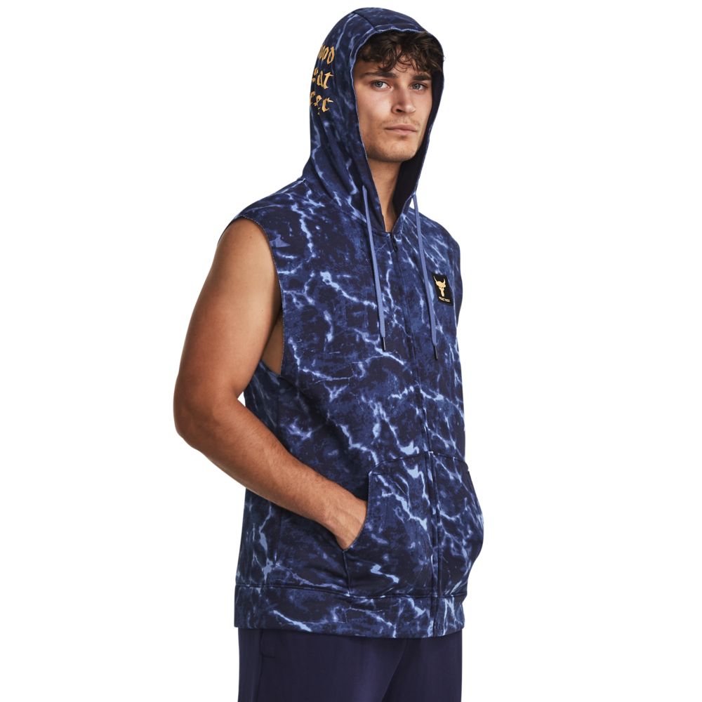 Sudadera Under Armour UA Rival FZ Hoodie, Azul, Hombre