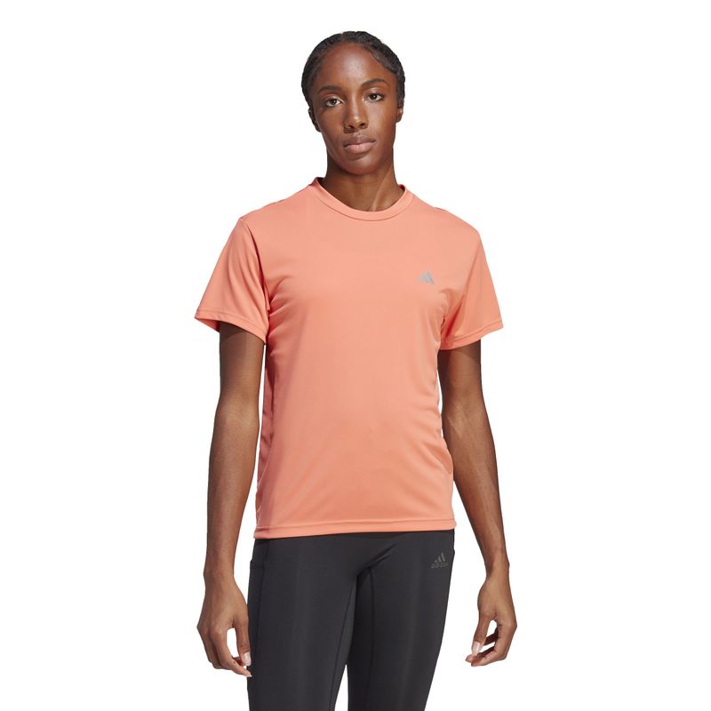 Camiseta adidas store naranja mujer