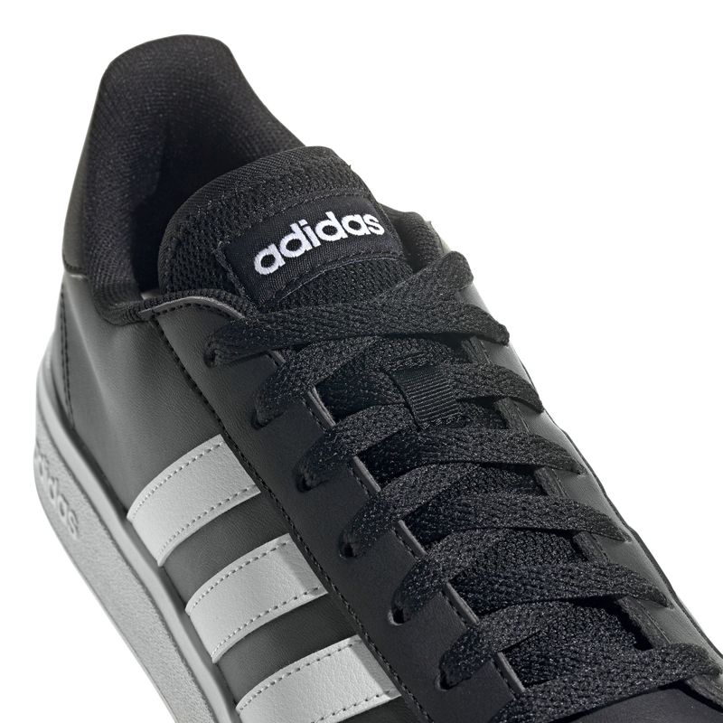 Tenis-adidas-para-hombre-Grand-Court-Base-2.0-para-moda-color-negro.-Detalle-1