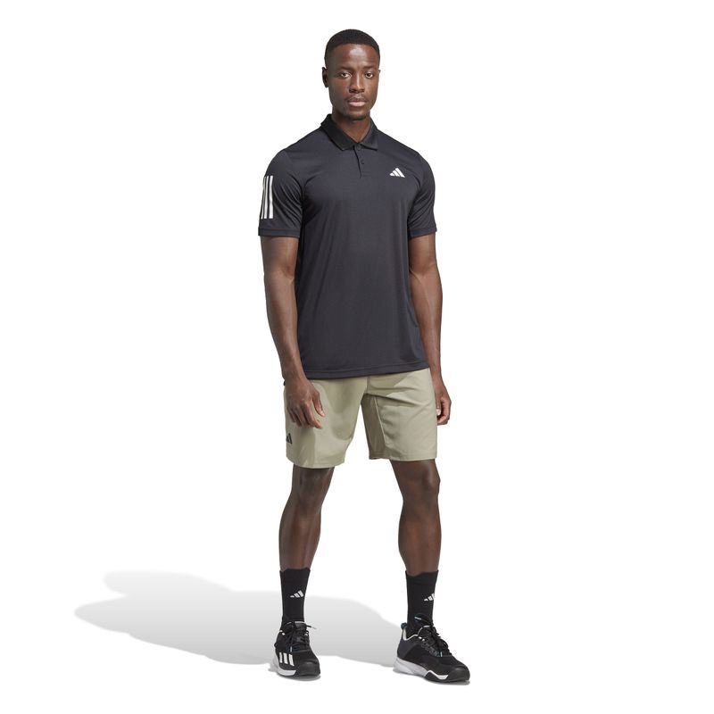 Polo-adidas-para-hombre-Club-3Str-Polo-para-tenis-color-negro.-Outfit-Completo