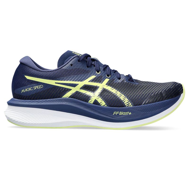 Tenis-asics-para-mujer-Magic-Speed-3-para-correr-color-azul.-Lateral-Externa-Derecha