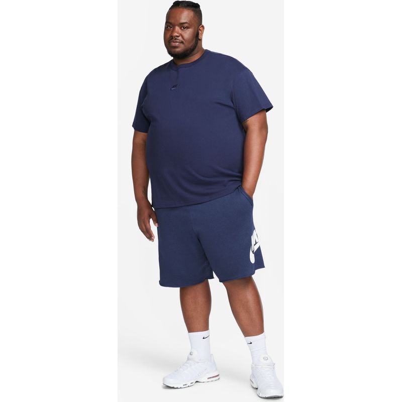Pantaloneta-nike-para-hombre-M-Nk-Club-Alumni-Hbr-Ft-Short-para-moda-color-azul.-Outfit-Completo