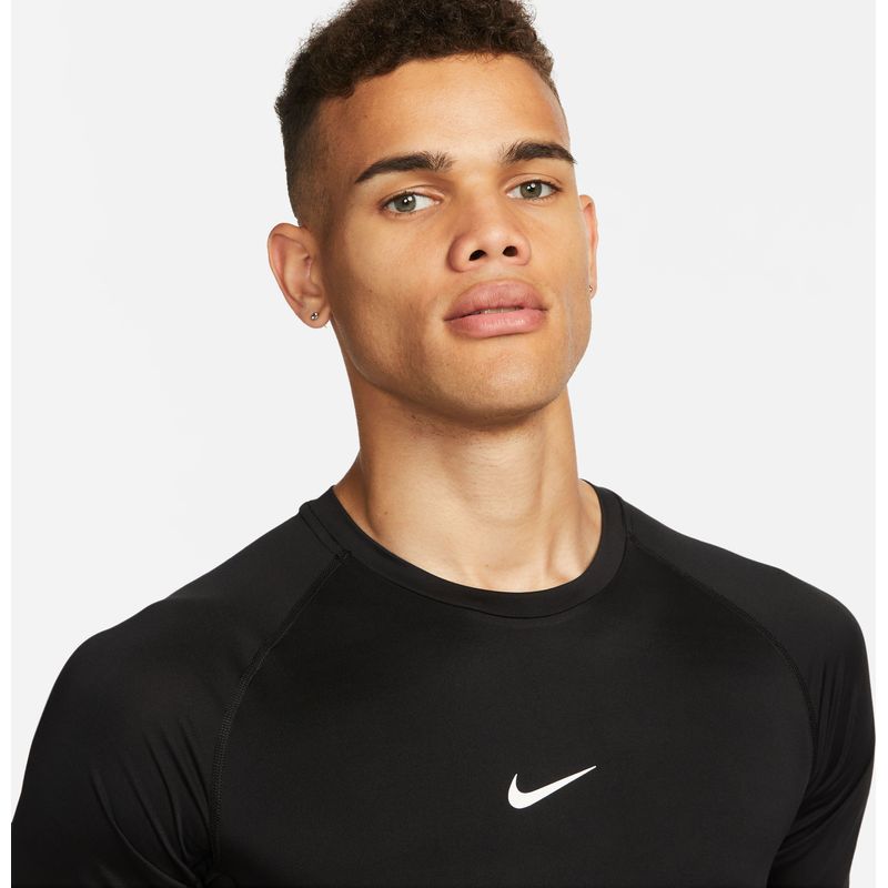 Camiseta-Manga-Corta-nike-para-hombre-M-Np-Df-Tight-Top-Ss-para-entrenamiento-color-blanco.-Detalle-5-