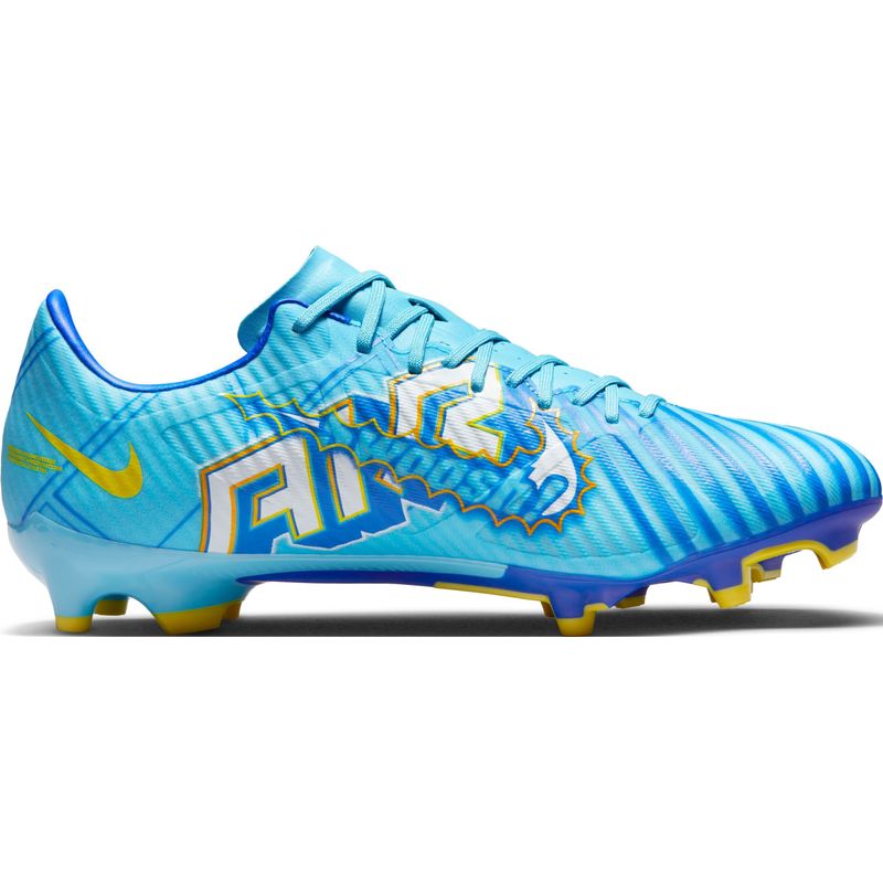 Guayos-nike-para-hombre-Zoom-Vapor-15-Academy-Km-Fg-Mg-para-futbol-color-azul.-Lateral-Interna-Izquierda