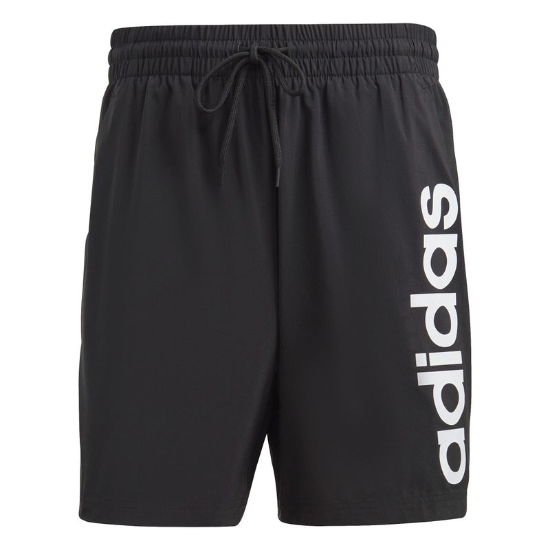 Pantaloneta-adidas-para-hombre-M-Lin-Chelsea-para-moda-color-negro.-Frente-Sin-Modelo