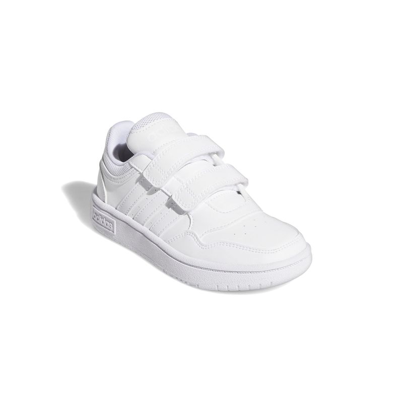 Tenis-adidas-para-niño-Hoops-3.0-Cf-C-para-moda-color-blanco.-Par-Alineados