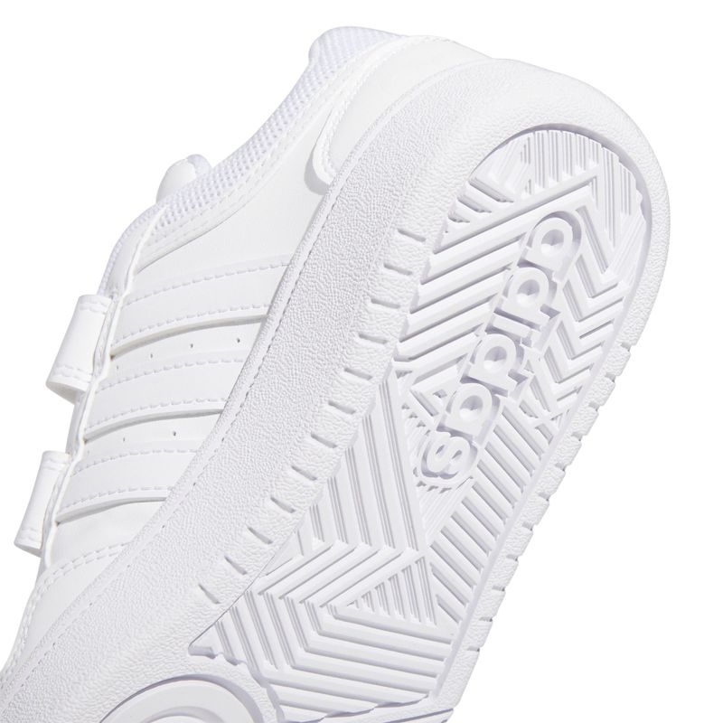 Tenis-adidas-para-niño-Hoops-3.0-Cf-C-para-moda-color-blanco.-Detalle-2