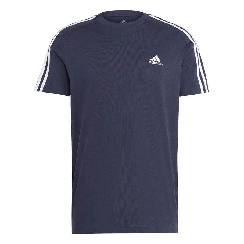 Camiseta-Manga-Corta-adidas-para-hombre-M-3S-Sj-T-para-moda-color-azul.-Frente-Sin-Modelo