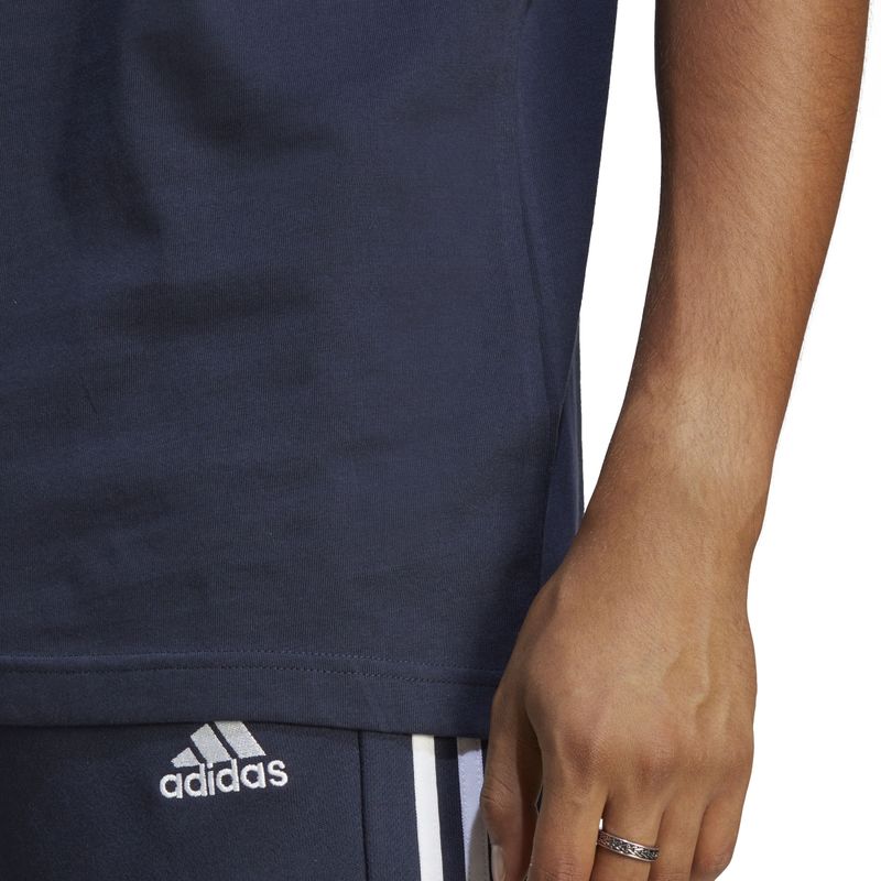 Camiseta-Manga-Corta-adidas-para-hombre-M-3S-Sj-T-para-moda-color-azul.-Detalle-2