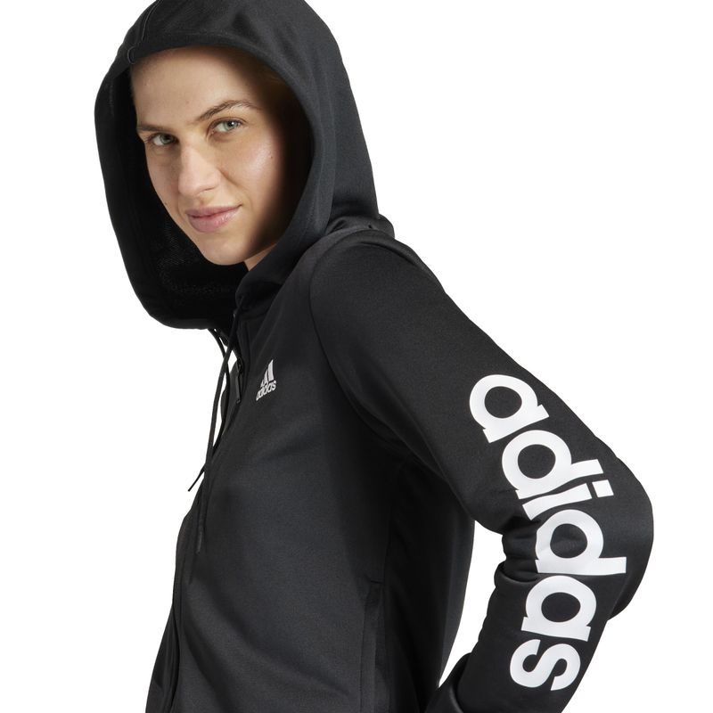 Conjunto-adidas-para-mujer-W-Linear-Ts-para-moda-color-negro.-Detalle-3