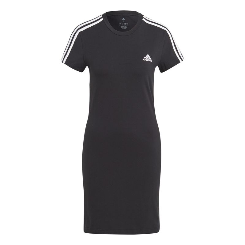 Falda-adidas-para-mujer-W-3S-Fit-T-Dr-para-moda-color-negro.-Frente-Sin-Modelo