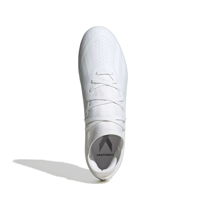 Guayos-adidas-unisex-X-Crazyfast.3-Fg-para-futbol-color-blanco.-Capellada