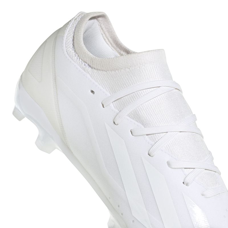 Guayos-adidas-unisex-X-Crazyfast.3-Fg-para-futbol-color-blanco.-Detalle-1
