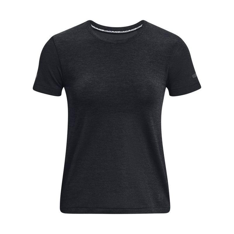 Camiseta-Manga-Corta-under-armour-para-mujer-Ua-Seamless-Stride-Ss-para-correr-color-negro.-Frente-Sin-Modelo